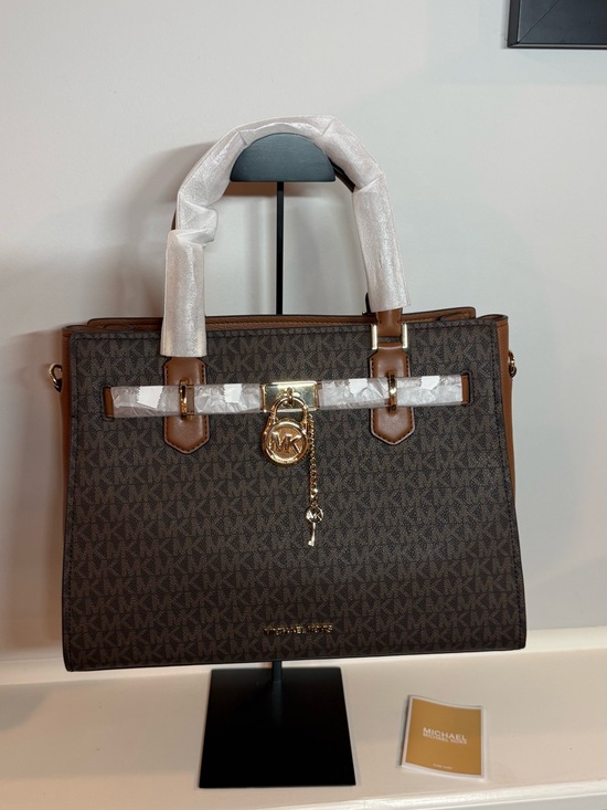 Michael Kors Handbags - Michael Kors Hamilton Medium Logo Satchel